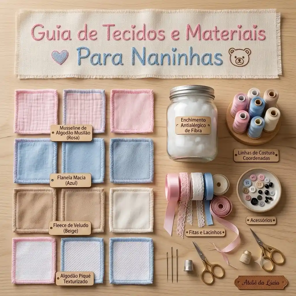 Guia de tecidos e materiais para naninhas
